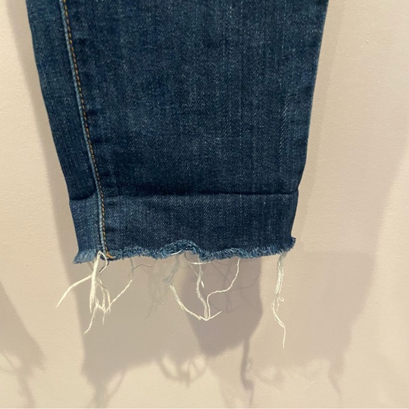 POOKIE LOVES SEBASTIAN Slim Fit Jeans Raw Hem Cropped Size 24 - Picture 5 of 7